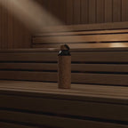 Korkki saunafles in de sauna